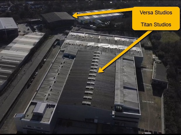 Titan Studios aerial view